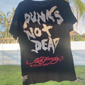 Ed Hardy Destroy Punks Not Dead Men’s Tshirt